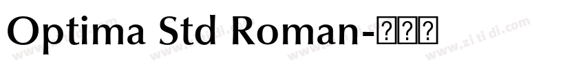 Optima Std Roman字体转换